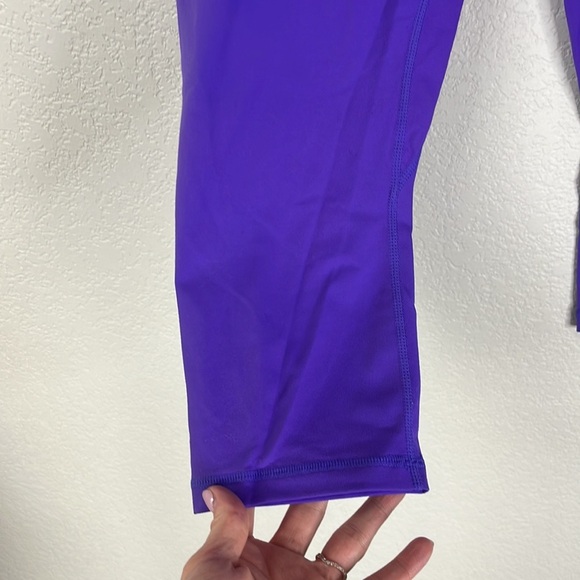 Zyia Ascend High Rise Capri Legging Purple Size 14 16 - Picture 7 of 14